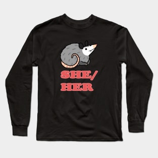 She/Her Long Sleeve T-Shirt